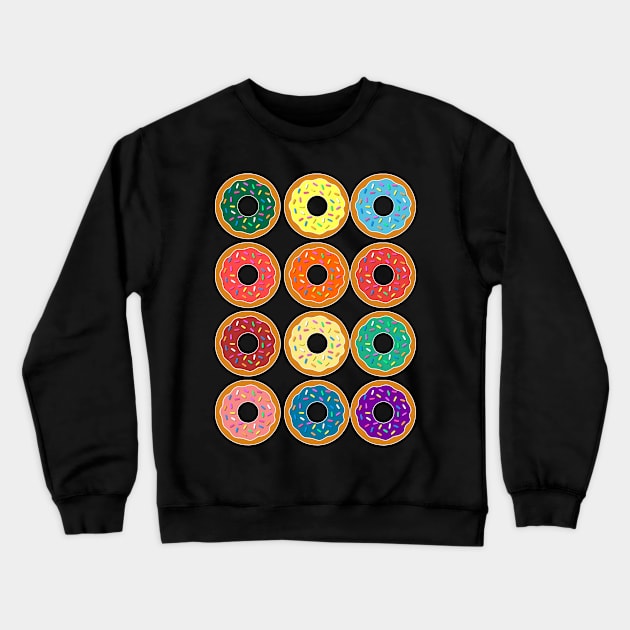 A Dozen Donuts No. 2 Crewneck Sweatshirt by headrubble